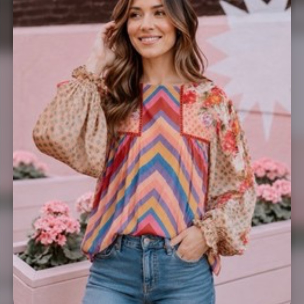 Anthropologie Blank London Multicolor Women's Top size Small